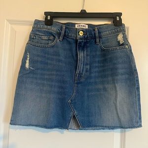 Frame Denim Mini Skirt Size 27